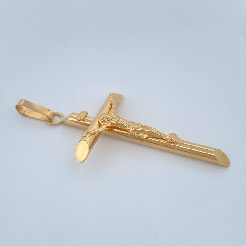 Dije Cruz Cristo 2.05gr / 4.8cm / Oro Amarillo 18K & Dije Cruz Cristo 2.05gr / 4.8cm / Oro Amarillo 18K &