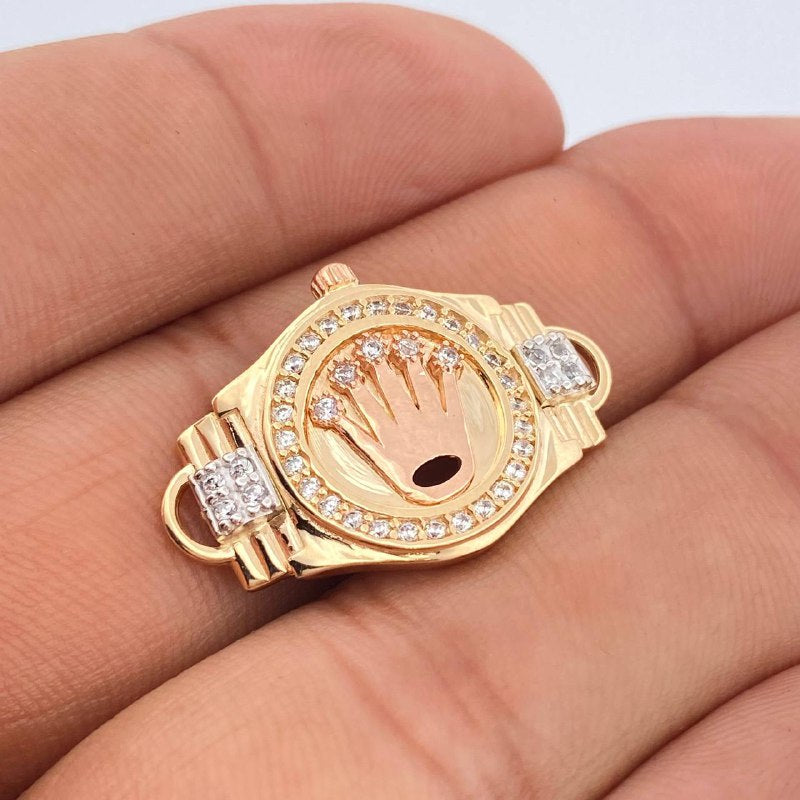 Herraje Corona Rx 5.2gr / 2.8cm / Tres Oros 18K & Herraje Corona Rx 5.2gr / 2.8cm / Tres Oros 18K &