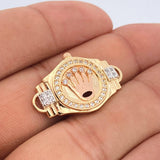 Herraje Corona Rx 5.2gr / 2.8cm / Tres Oros 18K & Herraje Corona Rx 5.2gr / 2.8cm / Tres Oros 18K &