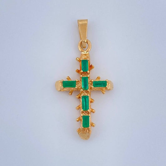 Dije Cruz Barroco 2.5gr / 3.3cm / Oro Amarillo 18K $