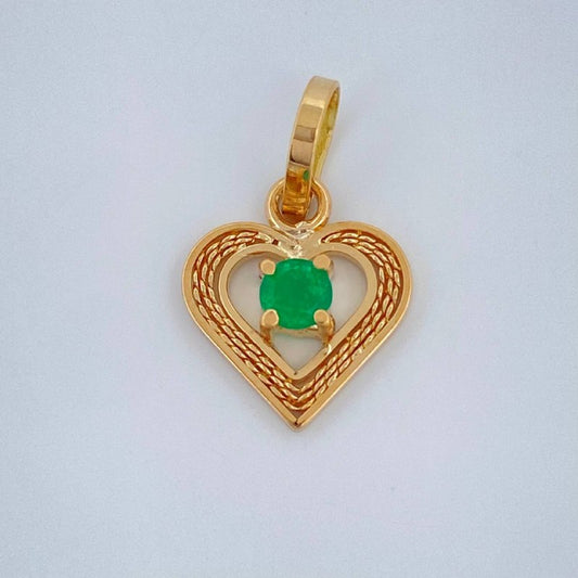 Dije Filigrana Corazon Palpito 0.55gr / 1.5cm / Oro Amarillo 18K &