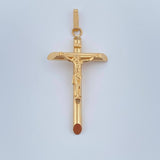 Dije Cruz Cristo 2.05gr / 4.8cm / Oro Amarillo 18K & Dije Cruz Cristo 2.05gr / 4.8cm / Oro Amarillo 18K &