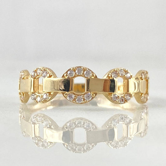 Anillo Cubano Parcial 1.85gr / T7 3/4 / Oro 18K