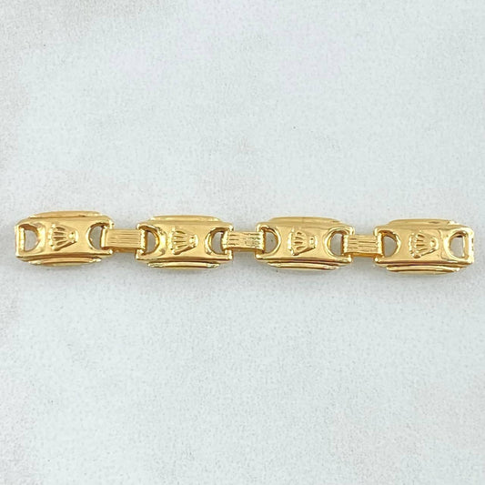 Herraje Retazo Rustico RX 1.25gr / 4.7cm-Cuatro Eslabones Oro Amarillo 18K ©