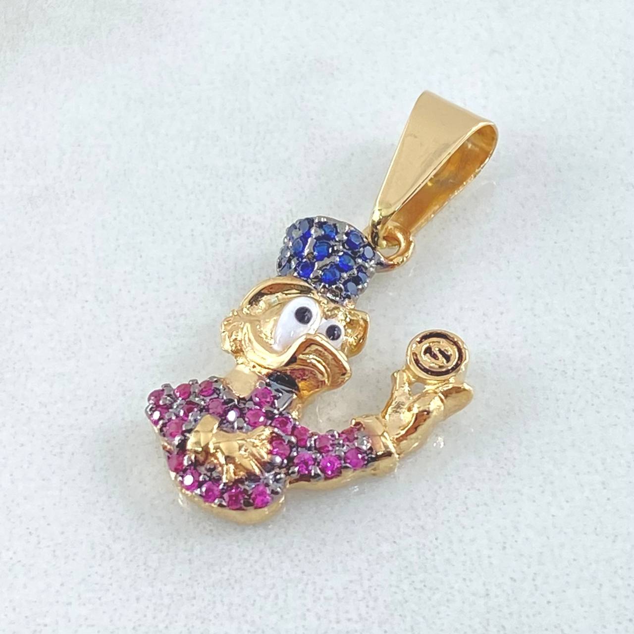 Dije Pato Bolsa Dinero 2.75gr / 3cm / Oro Amarillo 18K © Dije Pato Bolsa Dinero 2.75gr / 3cm / Oro Amarillo 18K ©