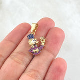 Dije Pato Bolsa Dinero 2.75gr / 3cm / Oro Amarillo 18K © Dije Pato Bolsa Dinero 2.75gr / 3cm / Oro Amarillo 18K ©