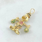 Dije Pato Bolsas Dinero 4.15gr / 3.5cm / Oro Amarillo 18K © Dije Pato Bolsas Dinero 4.15gr / 3.5cm / Oro Amarillo 18K ©