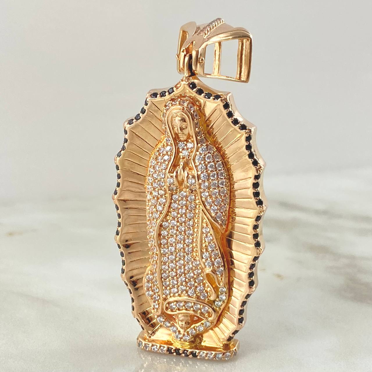 Dije Virgen Guadalupe 34.85gr / 7cm / Oro Rosa 18K © Dije Virgen Guadalupe 34.85gr / 7cm / Oro Rosa 18K ©