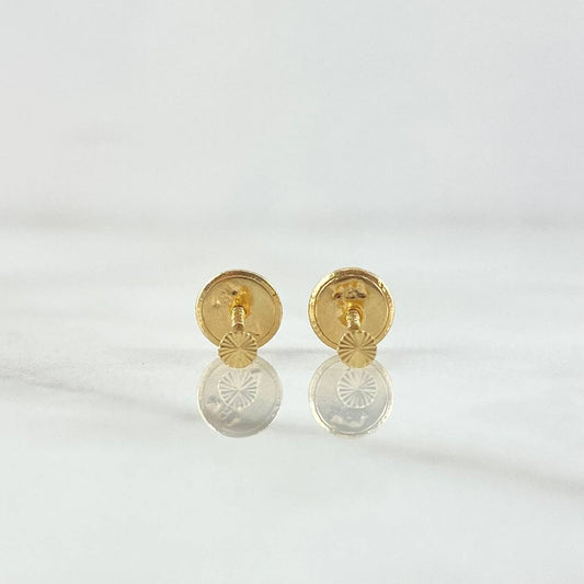 Topos Circulo Plano 0.4gr / Oro Amarillo 18K