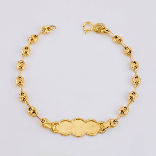 Pulso Bebé Gc Nube Bordeada 2.5gr / 14.5cm / 3.7mm Oro Amarillo 18K ©