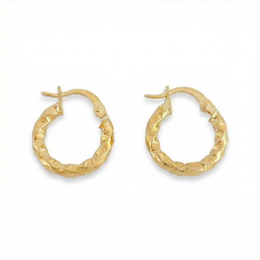 Candongas Carlota 1.55gr / 1.9cm / Oro Amarillo 18K