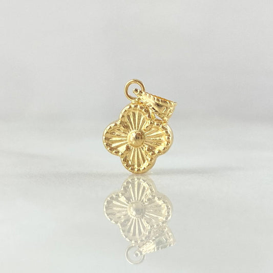 Dije Trebol 0.6gr / 1.7cm / Oro 18K