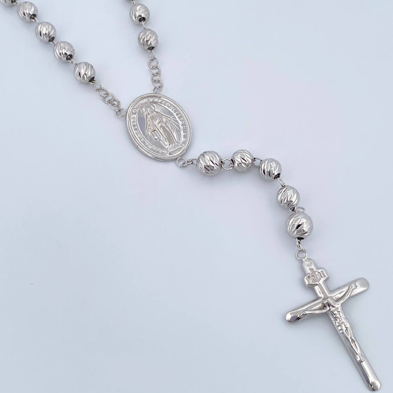 Rosario Virgen Milagrosa 24.2gr / 62cm / 6mm-7mm Oro 18K & Rosario Virgen Milagrosa 24.2gr / 62cm / 6mm-7mm Oro 18K &