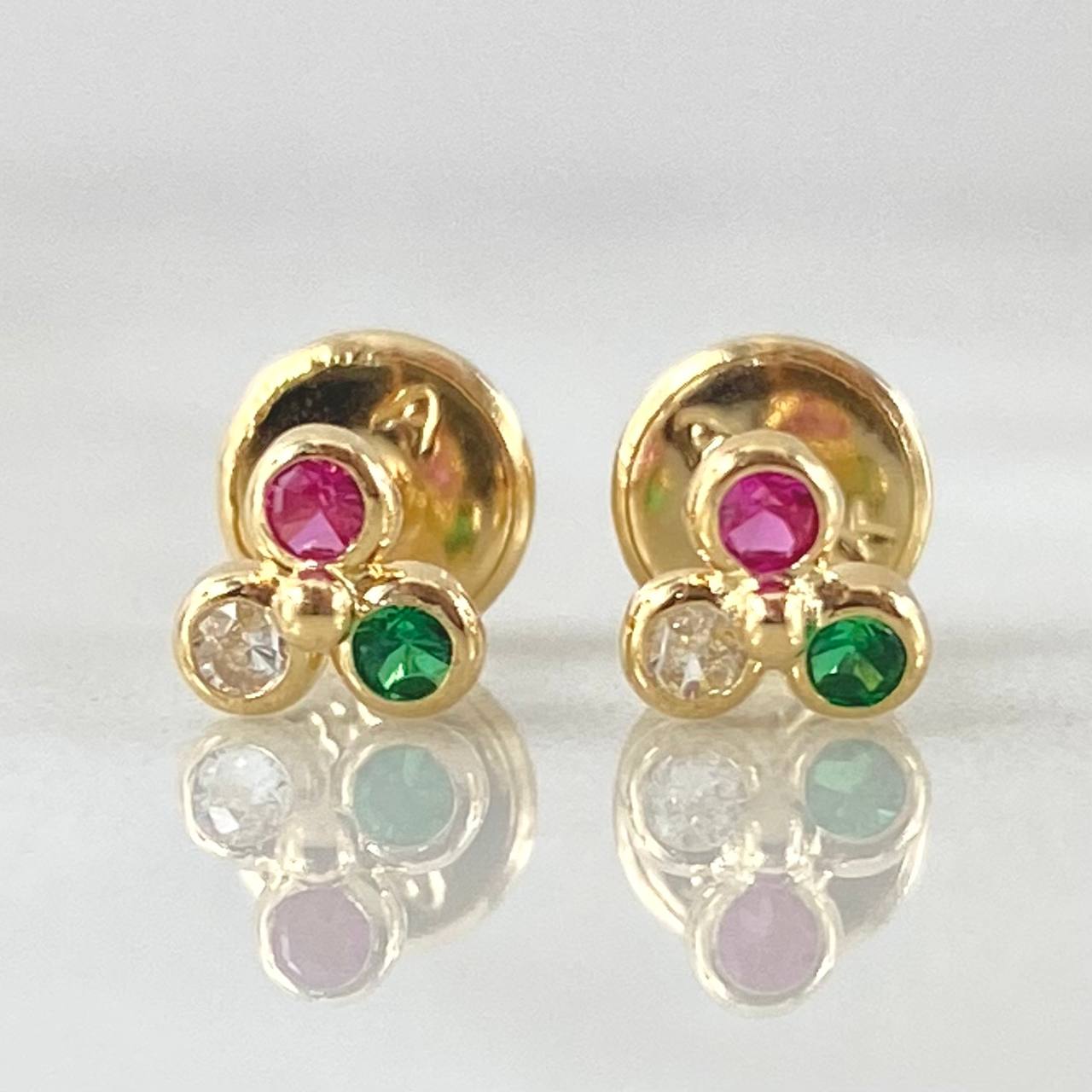 Topos Bola Trio 0.6gr / Oro Amarillo 18K © Topos Bola Trio 0.6gr / Oro Amarillo 18K ©