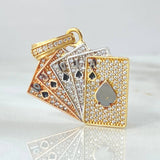 Dije Cartas Poker 5.85gr / 3.5cm / Tres Oros 18K © Dije Cartas Poker 5.85gr / 3.5cm / Tres Oros 18K ©