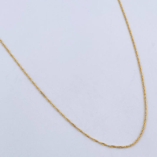 Cadena Singapur 1.05gr / 50cm / +3Oro 18K &