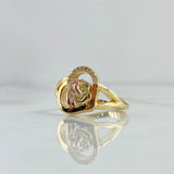 Fabricación Anillo Caballo Personalizado 10gr / Circones Rosados Dos Oros Amarillo Rosa 18K Fabricación Anillo Caballo Personalizado 10gr / Circones Rosados Dos Oros Amarillo Rosa 18K