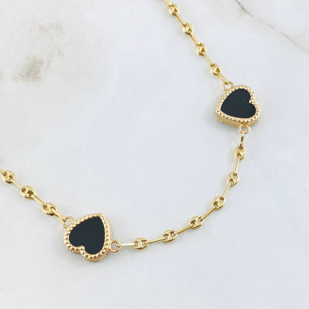 Cadena GC Corazon  9.6gr / 45cm / Oro Amarillo Nac.Esp. 18K © Cadena GC Corazon  9.6gr / 45cm / Oro Amarillo Nac.Esp. 18K ©