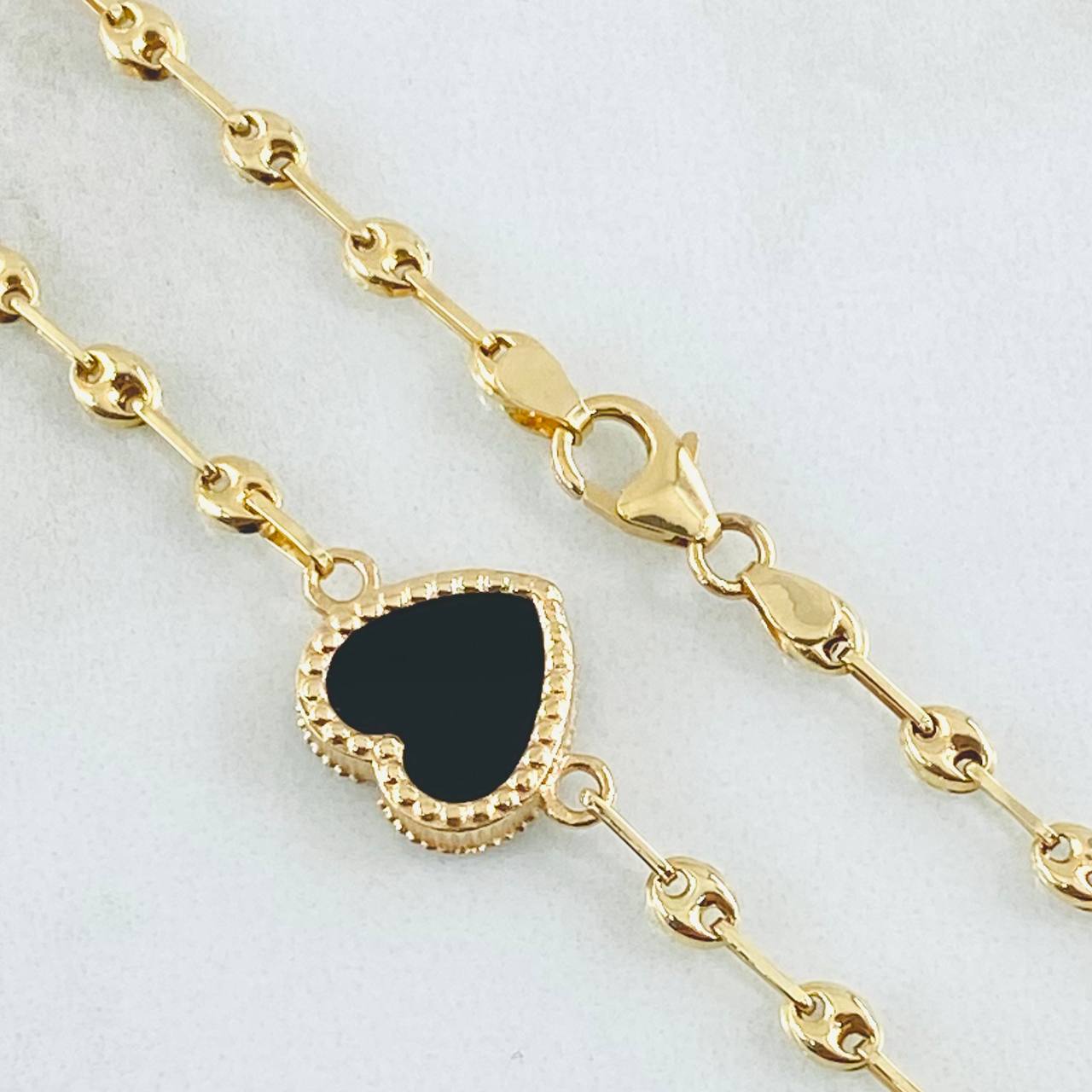 Cadena GC Corazon  9.6gr / 45cm / Oro Amarillo Nac.Esp. 18K © Cadena GC Corazon  9.6gr / 45cm / Oro Amarillo Nac.Esp. 18K ©