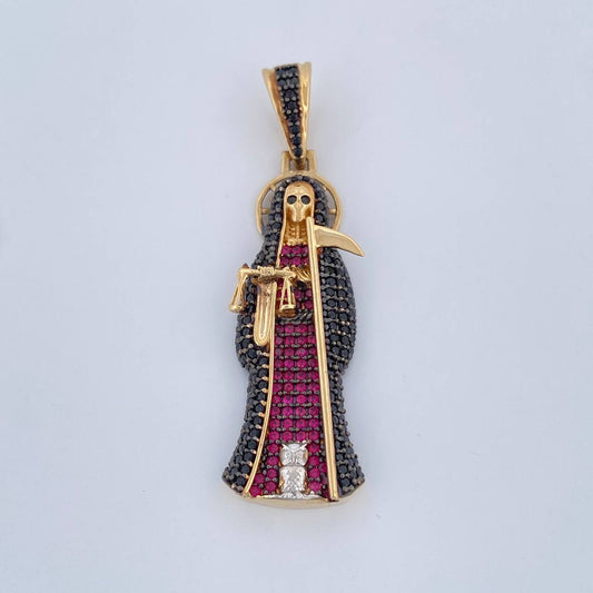 Dije Santa Muerte 6.85gr / 4.6cm / Tres Oros 18K $