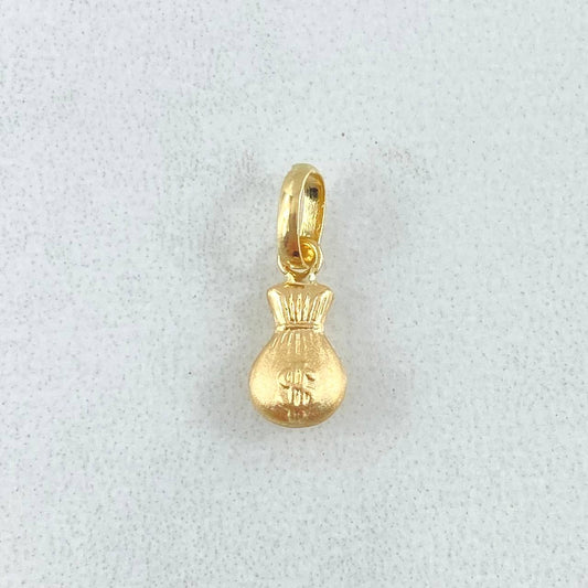 Dije Bolsa Dinero 0.3gr / 1.4cm / Oro Amarillo 18K ©