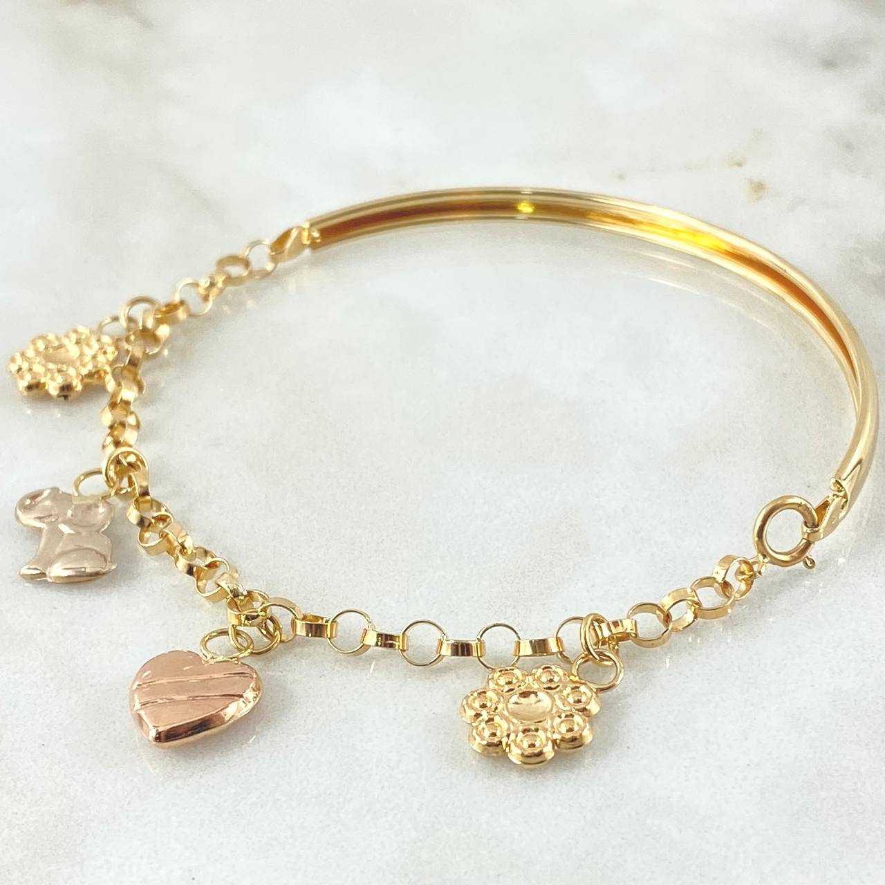 Pulso Charms 5.6gr / 19cm / Oro 18K * Pulso Charms 5.6gr / 19cm / Oro 18K *