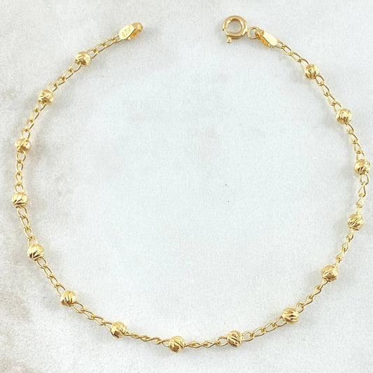 Pulso Espiga Militar 2.05gr / 18.5cm / Oro Amarillo 18K ©