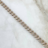 Pulso Cubano Tupido 17.4gr / 20cm / 8mm Broche Cajon Circones Blancos Oro Blanco Nac.Esp. 18K Pulso Cubano Tupido 17.4gr / 20cm / 8mm Broche Cajon Circones Blancos Oro Blanco Nac.Esp. 18K