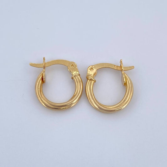 Candongas Lui 1.05gr / 1.5cm / Oro 18K &