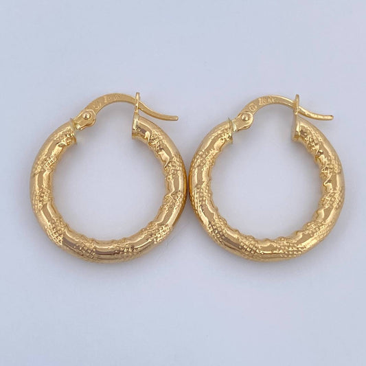 Candongas Rox 2.45gr / 2.3cm / Oro 18K &
