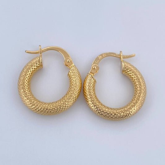 Candongas Tefi 2.15gr / 1.2cm / Oro 18K &