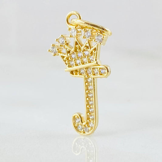 Dije Corona Letra J 1.4gr / 2.6cm / Oro Amarillo 18K ©