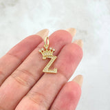 Dije Corona Letra Z 1.6gr / 2.6cm / Oro Amarillo 18K * Dije Corona Letra Z 1.6gr / 2.6cm / Oro Amarillo 18K *