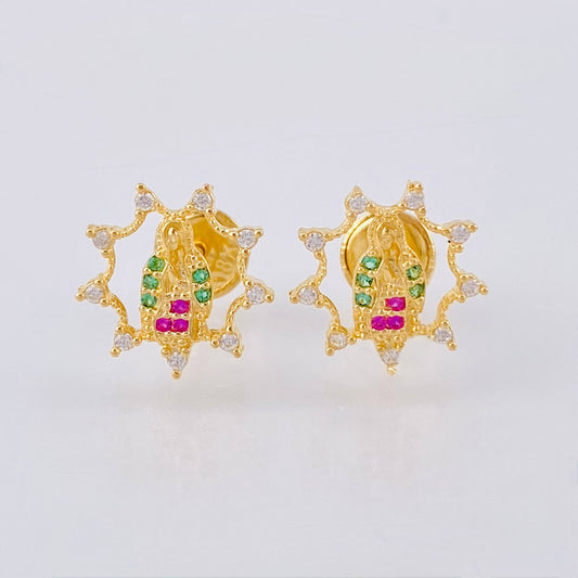 Topos Virgen Guadalupe Estrellada 1.3 g Oro Amarillo 18K