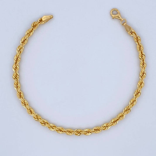 Pulso Lazo 3.85gr / 19.7cm / +3Oro 18K &