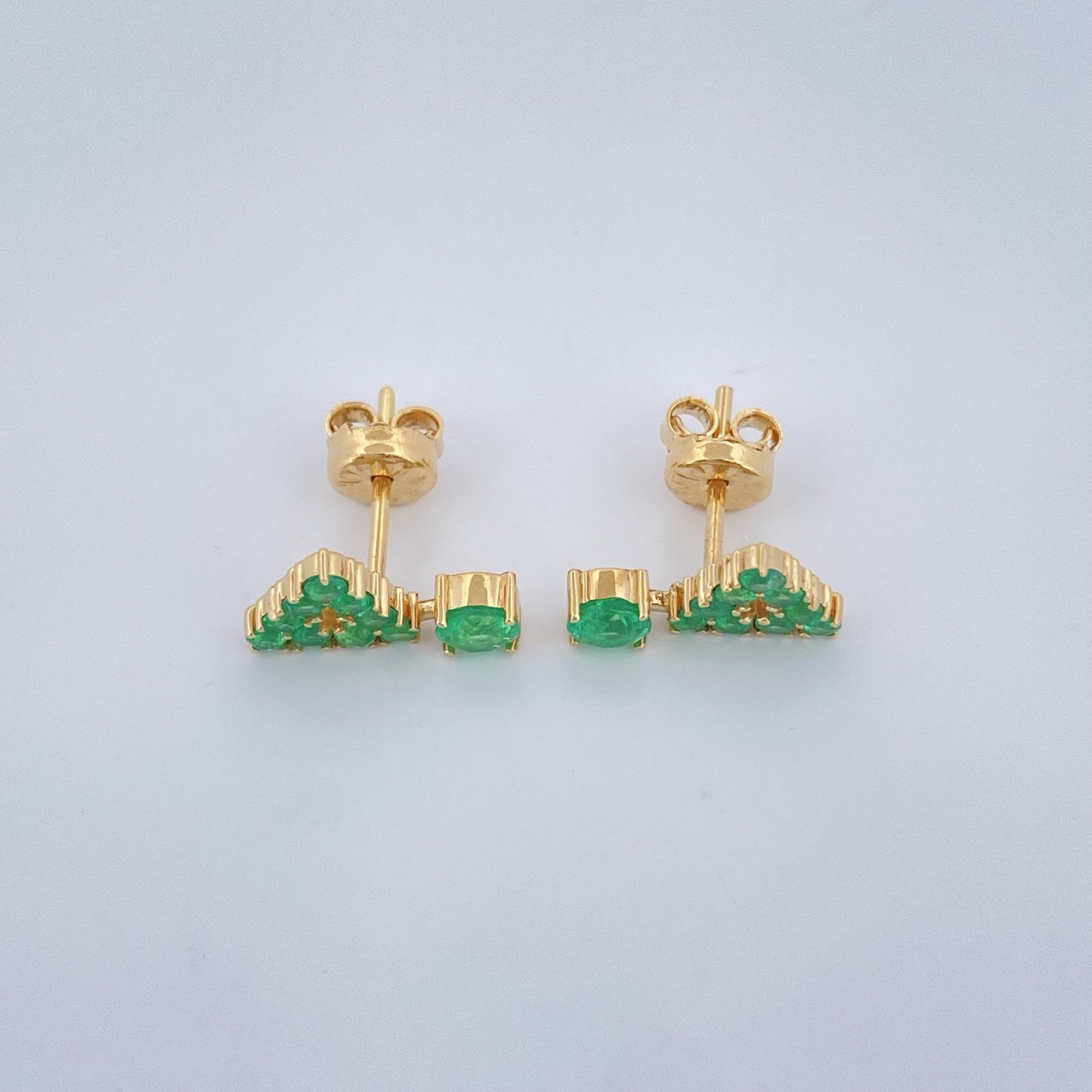 Topos Figuras Esmeraldas Esmeraldas 2.6gr / Oro Amarillo 18K & Topos Figuras Esmeraldas Esmeraldas 2.6gr / Oro Amarillo 18K &