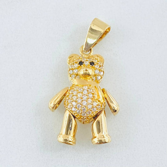 Dije Oso Articulado Bufanda 4.8gr / 3cm / Oro Amarillo 18K ©