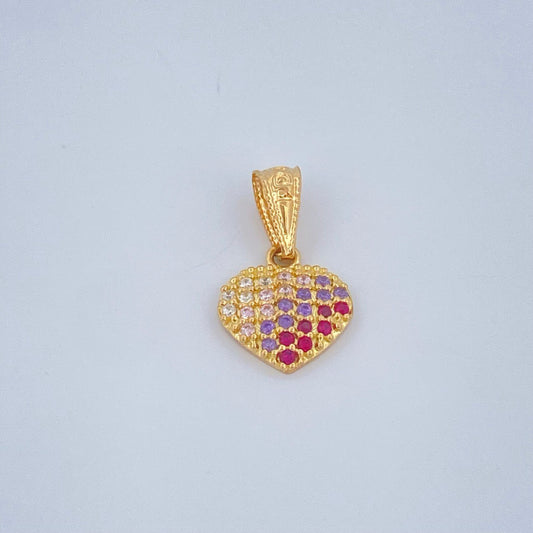 Dije Corazon 0.7gr / 1.5cm / Oro Amarillo 18K &