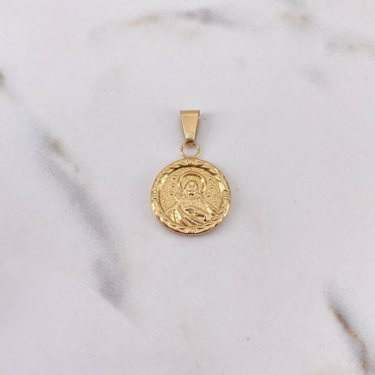 Dije Sagrado Corazon 1.5gr / 2.7cm / Virgen Del Carmen Troquelado Oro Amarillo 18K & Dije Sagrado Corazon 1.5gr / 2.7cm / Virgen Del Carmen Troquelado Oro Amarillo 18K &