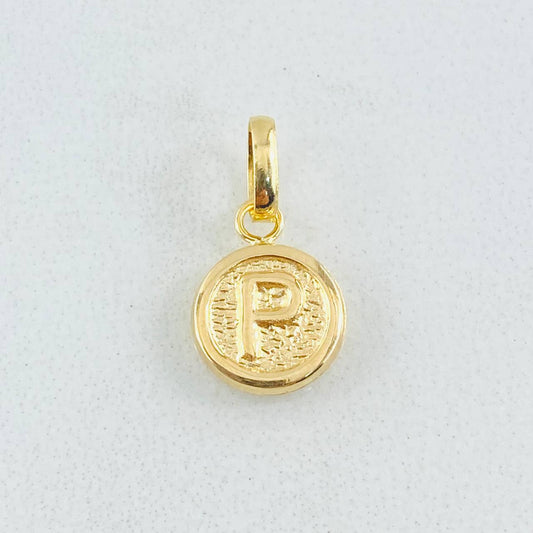 Dije Letra P 0.35gr / 1.5cm / Oro Amarillo 18K