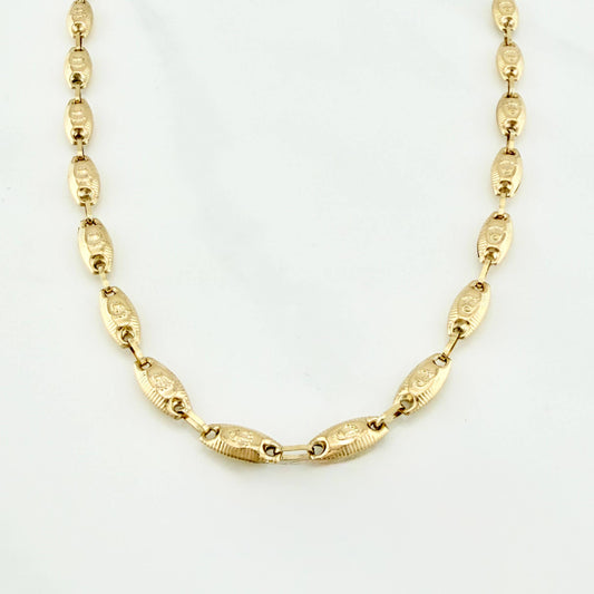 Cadena Rustico Corona 11.45 g / 61 cm / 4.38 mm Oro Amarillo 18K