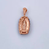 Dije Virgen Guadalupe 5.45gr / 3.6cm / Circones Negros Blancos Dos Oros Negro Rosa 18K & Dije Virgen Guadalupe 5.45gr / 3.6cm / Circones Negros Blancos Dos Oros Negro Rosa 18K &
