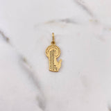 Dije Virgen Maria 2.25gr / 2.9cm / Circones Verdes Blancos Oro Amarillo 18K & Dije Virgen Maria 2.25gr / 2.9cm / Circones Verdes Blancos Oro Amarillo 18K &