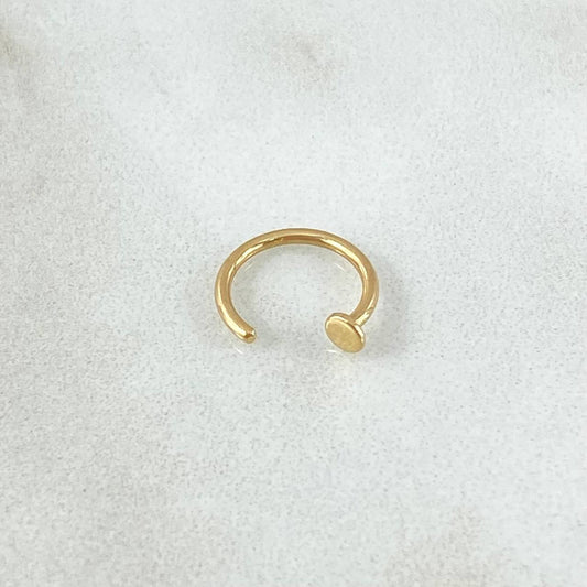 Piercing Earcuff Simulador 0.3gr / 1cm / Nac.Esp.Oro 18K