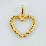 Dije Corazon Entorchado 3.85gr / 2.7cm / Oro Amarillo 18K © Dije Corazon Entorchado 3.85gr / 2.7cm / Oro Amarillo 18K ©