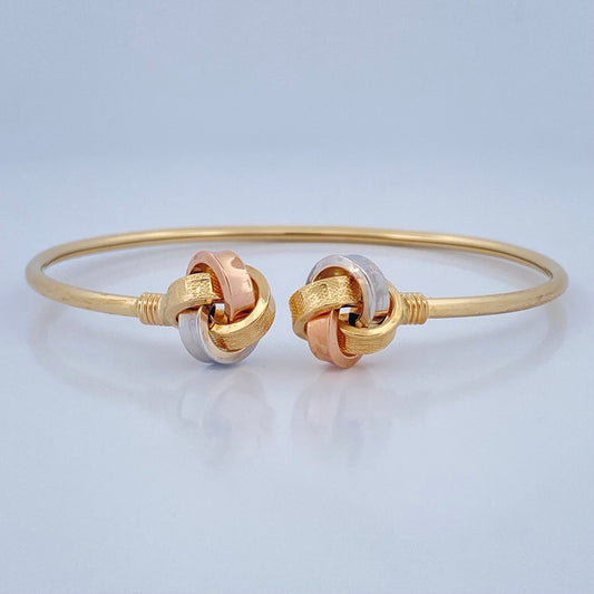 Pulso Aro Nudo 4.8gr / 18cm / Tres Oros +4 18K &