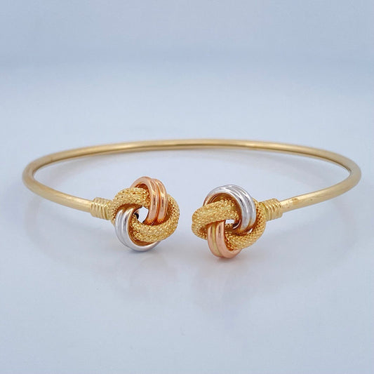 Pulso Aro Nudo 4.75gr / 18cm / Tres Oros +4 18K &