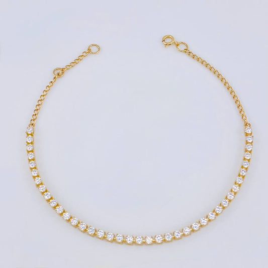 Pulso Modulable Tenis 2.75 g / 18 cm - 16 cm / 2,1 mm Oro Amarillo 18K