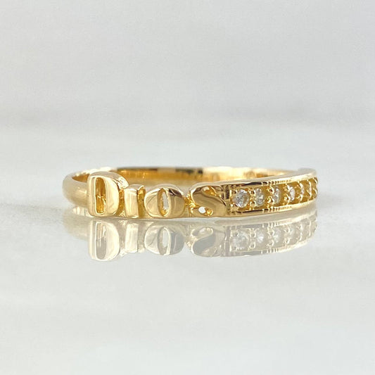 Anillo Dios 1.15gr / T7 / Oro 18K ©