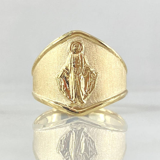 Anillo Virgen Milagrosa 1.9gr / T6 1/2 / Oro 18K -